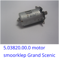 5.03820.00.0 motor  smoorklep Grand Scenic
