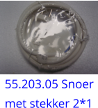 55.203.05 Snoer met stekker 2*1